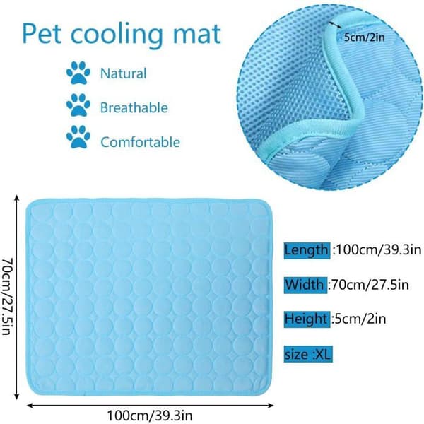 Kølemåtte - Hund - XL - Issilke - Åndbart Mesh - Selvventilerende