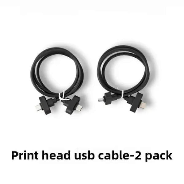 2 stk. printhoved USB-kabel til SNAPMAKER U1 3D-printertilbehør Black