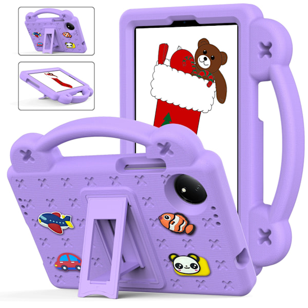 Stöttåligt skyddsfodral för Xiaomi Redmi Pad SE, skal med stativ för 8,7 tums surfplatta, 2024, 11 tum Morado Redmi Pad SE 11inch