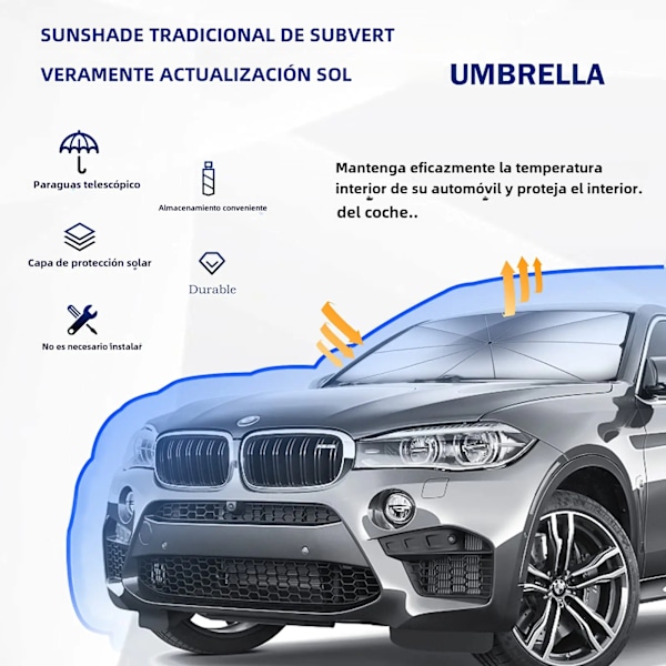 Solskydd för Bilruta | Professionellt UV-skydd | Perfekt för Sommaren