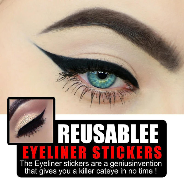 10 par återanvändbara ögonlocksklistermärken Instant Outline Winged Lock Kosmetisk Enkel applicering
