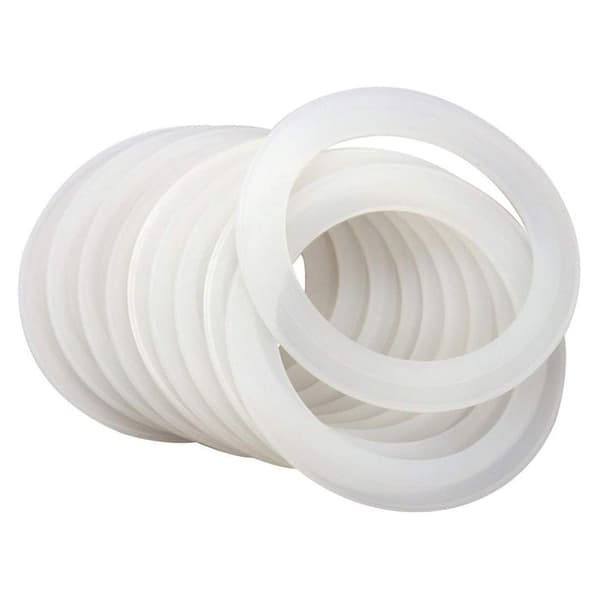 Tätningspackning för silikontätningspackningar för burklock (24-pack, mun)