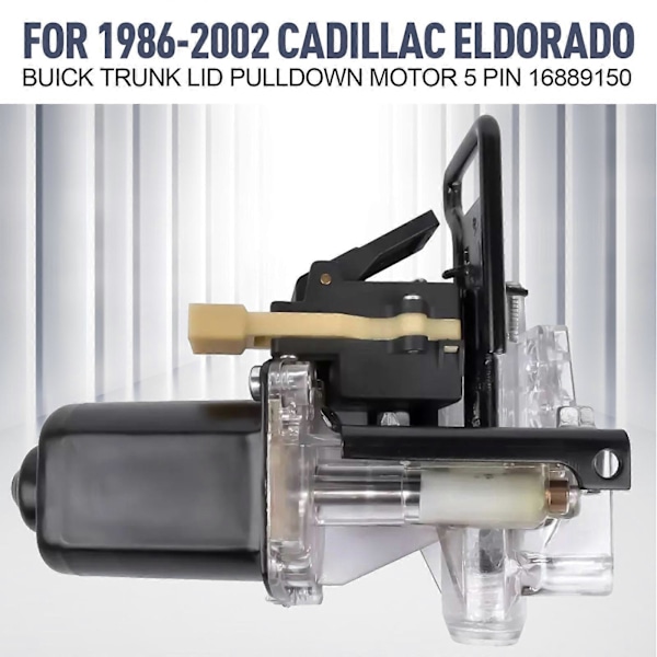 Motor för neddragning av bagagelucka, 5-stift, kompatibel med 1986-2002 Cadillac Eldorado & Buick