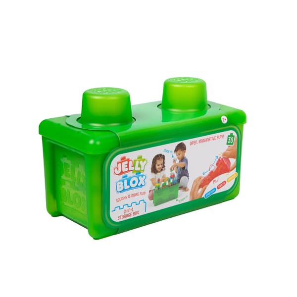 Jelly Blox Building Blocks with Storage Case, 30 Pieces Multifärg 2