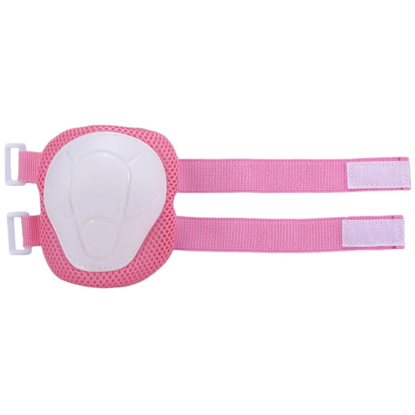 Justerbart hjälm- och skyddsset för barn, knäskydd, armbågsskydd, handledsskydd för Scooter SO Rosado