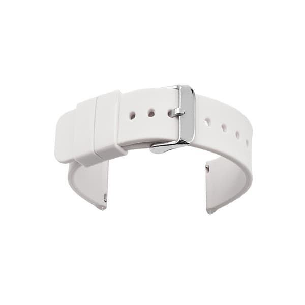 Universal Silicone Watch Strap White 21 mm White White 21 mm