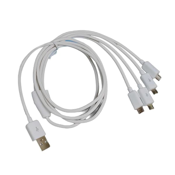 Holdbarhed USB Han til Micro USB Han Opladerkabel Hurtig Opladerkabel Universal Opladerkabel til Micro USB Enheder White
