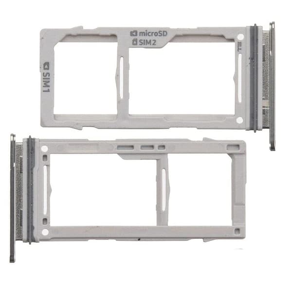 Samsung Galaxy S10e Reservedel Dobbel SIM-kortholder Silver silver