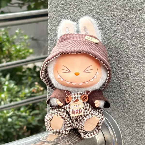 /NC/Uusi Design Labubu Vaatesetti ja Tarvikkeet Ylellinen Designer Labubus Vaatesetti LaBubu Nukeille Lahjoilla 3(ONLY CLOTHES no shoes)