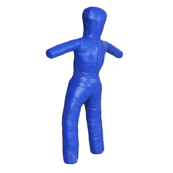 Børne Grappling Dummy PU Ufyldt Multipurpose Robust Taekwondo Træningsenhed blue