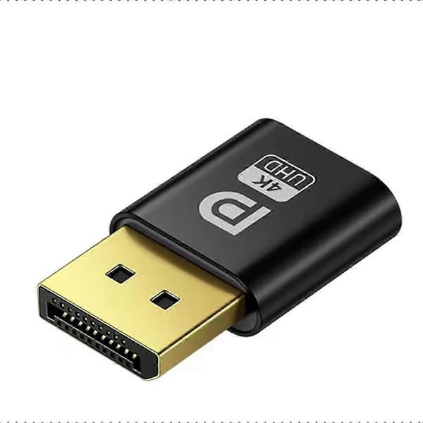 4K Displayport Dummy Plug DP Display Adapter EDID Hovedløs Ghost Emulator Desktop Tilbehør til PC