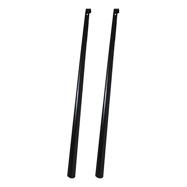 2-pack - Skohorn i metall - Extra långa - 80 cm Svarta Black 2-Pack
