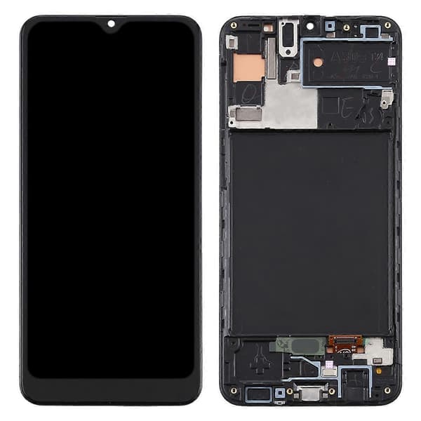 TFT LCD-skærm til Samsung Galaxy A30s Digitizer Fuld Samling med Ramme Black