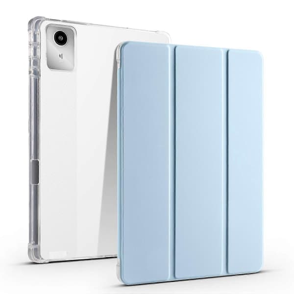 3-fold Læder Etui Til Lenovo Tab M11 / Xiaoxin Pad 11 2024 Light blue