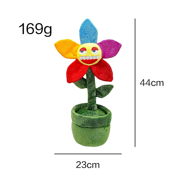 Poppy Playtime Bobby Perifer Plushdocka Plyschleksaker Colourful sunflower