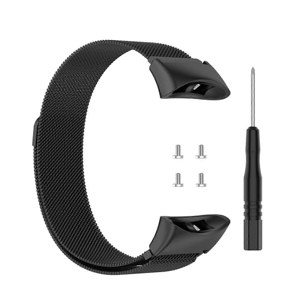 Til Garmin Forerunner 45 / 45S / Swim 2 Milanese Urrem (Sort) Black