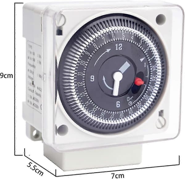 Mekanisk timer 220-240V 50Hz 3500W Maks nedsenkning segmentert timer 15min intervall