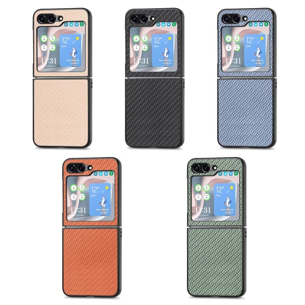 Fiber Pattern Style Case for Samsung Galaxy Z Flip 5 Grön
