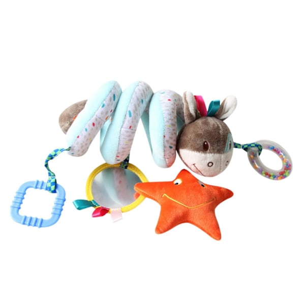Spiral Hengende Plysjleke for Baby, Myk Barnevogn, Leker for Gutter, Jenter og Babyer