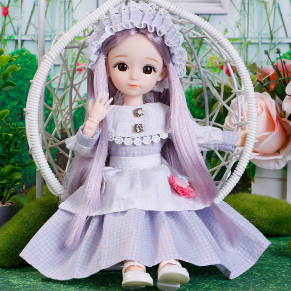 BJD Flera avtagbara leder 30 cm Doll Girl Dress Up Födelsedagspresent leksak C