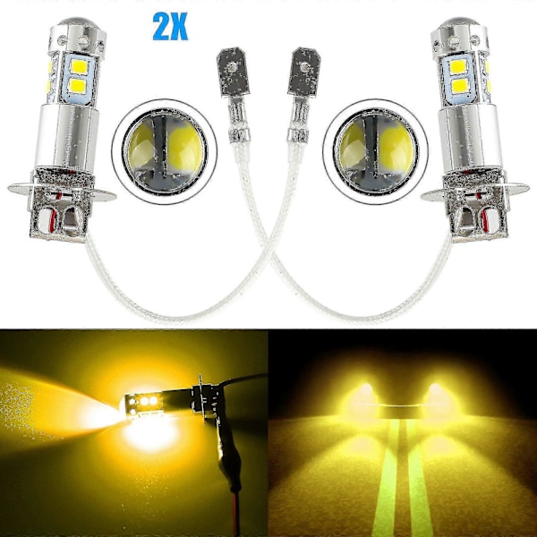 H3 LED Pærer, H3 Tågelygte Pærer