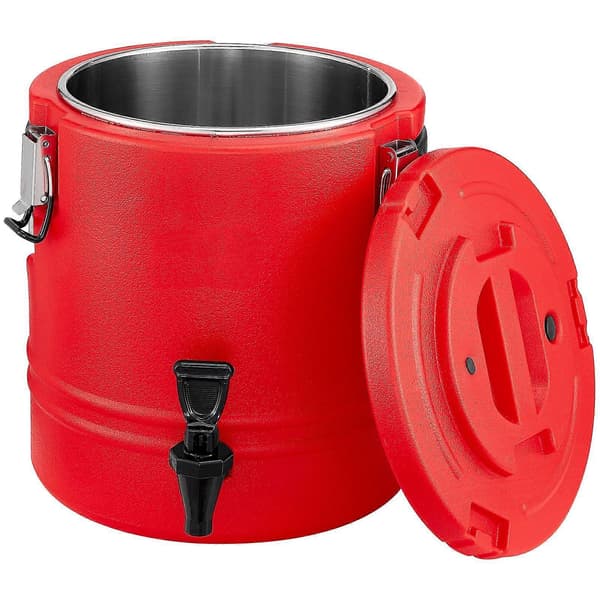 Isoleret drikkevaredispenser, 3 gal/11,4L termisk varm og kold drikkevaredispenser med hane