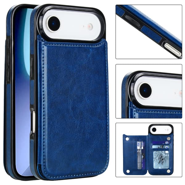 NKOBEE Wallet Case Compatible with iPhone 17 Air Brun