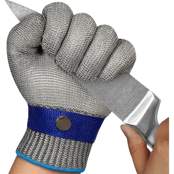 Slitbeständiga handskar i rostfritt stål, klass 5 Anticut och slitstarka ståltrådshandskar XXXL-27.5CM