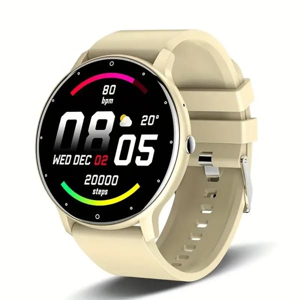 Smartklockor, Multifunktionell Sport Smartwatch för Män, Vattentät med Full Touch Screen för Android och iOS Amarillo