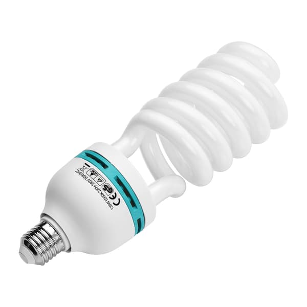 Spiral Fluorescent Light Bulb 135W 5500K Daylight E27 Socket Energy Saving for Studio Photography Video Lighting