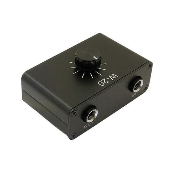 Musikinstrument Dynamisk Mikrofon Volymjustering Dämpningskontroll 1/4inTRS 6.35mm Gränssnitt Stöder Stereo Black