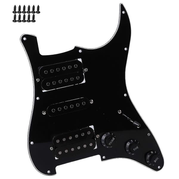 Elektrisk Gitarrbräda Plektrumskydd Humbucker med HSH Pickup Laddad Förkopplad