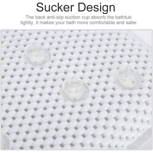 Sklisikker PVC spa-badekarpute - Skumhode- og ryggpolstring - Vanntett avslappende badematte