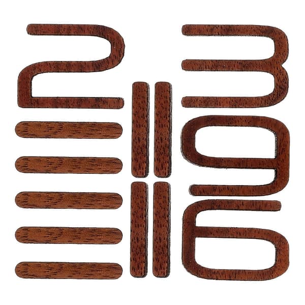 Kellon Numerot Tee-Se-Itse Kello Seinäkello Riippuva Kello Puunumerot Kodin Koristelu 1 Setti Multi 2.50X1.90X0.20CM