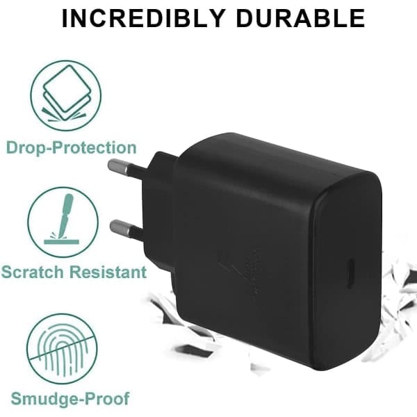 45W USB Typ-C snabbladdare för Samsung svart