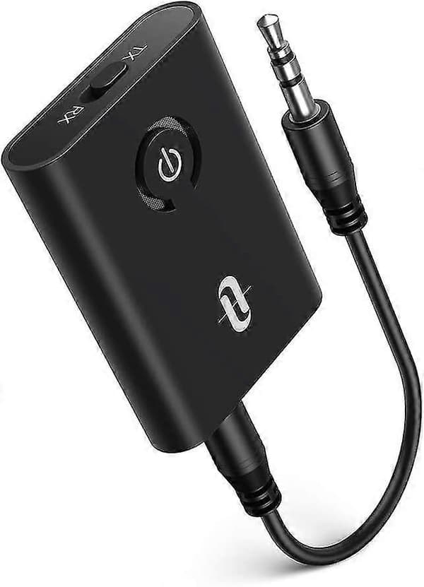 Bluetooth 5.0 Sender/modtager, Taotronics 2-i-1 Trådløs 3,5 mm Lydadapter (aptx Lav Latency