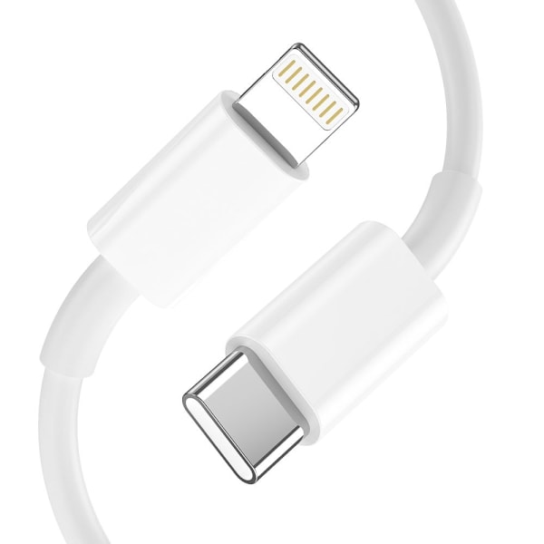 Tech-Protect 20W Vegglader PD Inkl. USB-C - Lightning Kabel Hvit 90