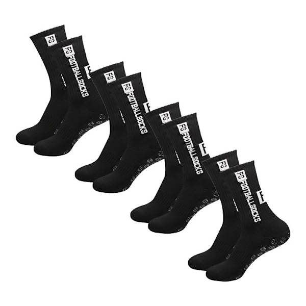 4 Paria Socr Sukkia Urheilusukkia Liukueste Sukat Koripallosukat Spot Kumiset Liukueste Puuvilla Socr Sukat 4 pairs black One Size