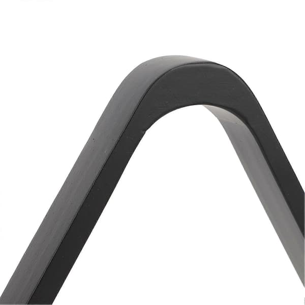 Triangulär rack i trä för biljardbollar, 57,2 mm, 9 bollar, svart