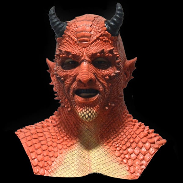 Løgnernes Herre Belial Maske Naturlig Latex Cosplay Maske Ond Skræmmende Dæmon Halloween Kostume Maske 1