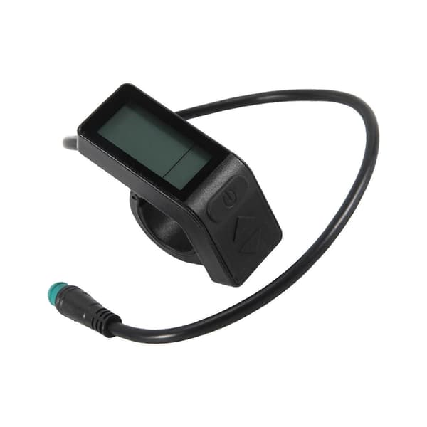 Ebike LCD Display Mini Meter KT-LCD4 Display Vandtæt Stik til KT Controller Elcykel black