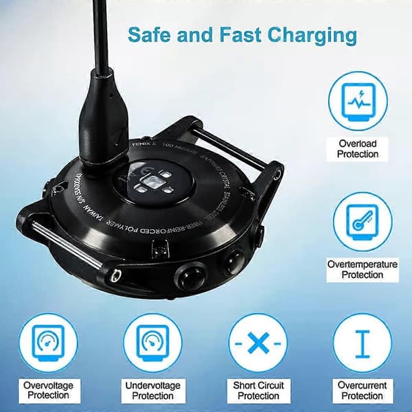 Kompatibel med Garmin Forerunner 245 lader, ladekabel for Garmin
