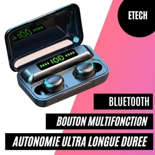 LESS® ePods Black ES6 Pro Bluetooth-øretelefoner - Stereo - Tilsluttet enhed