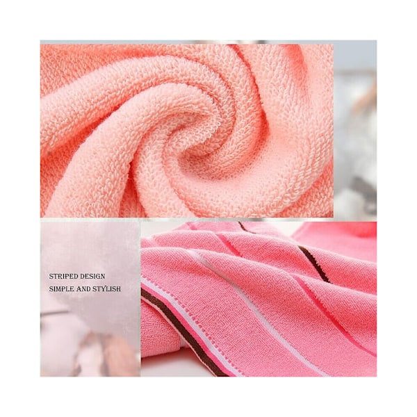 Set med fyra badhanddukar i 100 % kammad bomull: Superabsorberande och supermjuka spa-handdukar i bomull (35 x 75 cm)