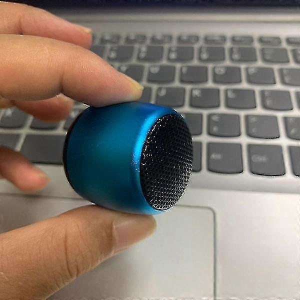 Parkopplingsbar Mini Bluetooth-högtalare Metallbas Bluetooth Subwoofer Portabel Bluetooth-högtalare Trådlös Högtalare - I Lager black