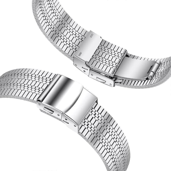 Til Garmin Vivoactive 4 Rustfrit Stål Urrem 22mm Armbånd Silver