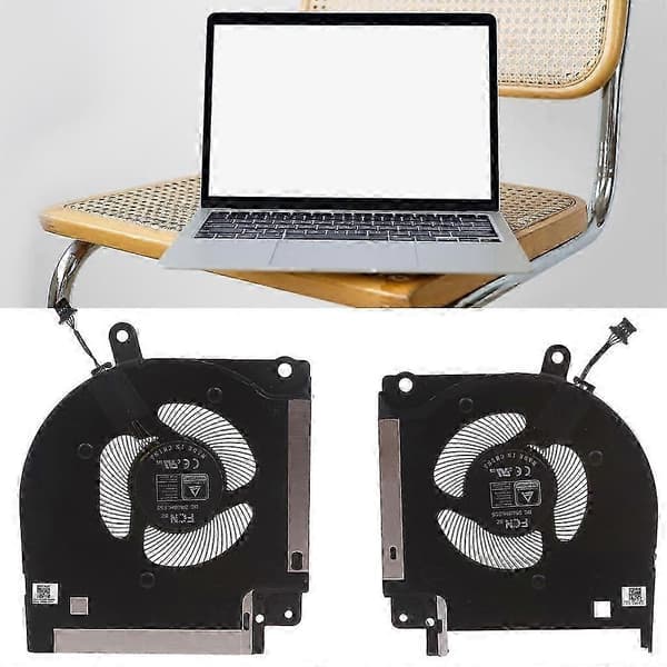 Notebook CPU GPU Blæser DC12V Køleblæsere til Alienware X17 R1- R2 09DNWT 0X63JW CPU GPU