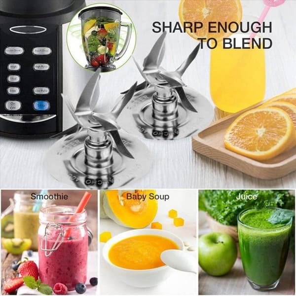 3X Juicerblad, 6-platt mixerkniv