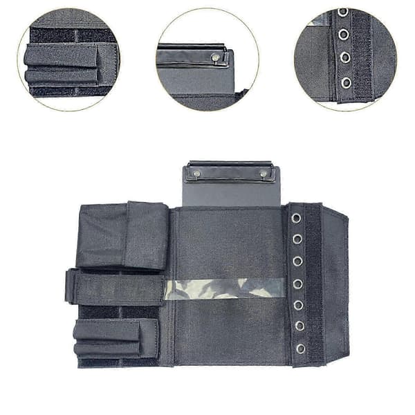 Profesjonell Pilot Kneeboard Notatblokkholder med Justerbar Stropp og Multifunksjonell Design