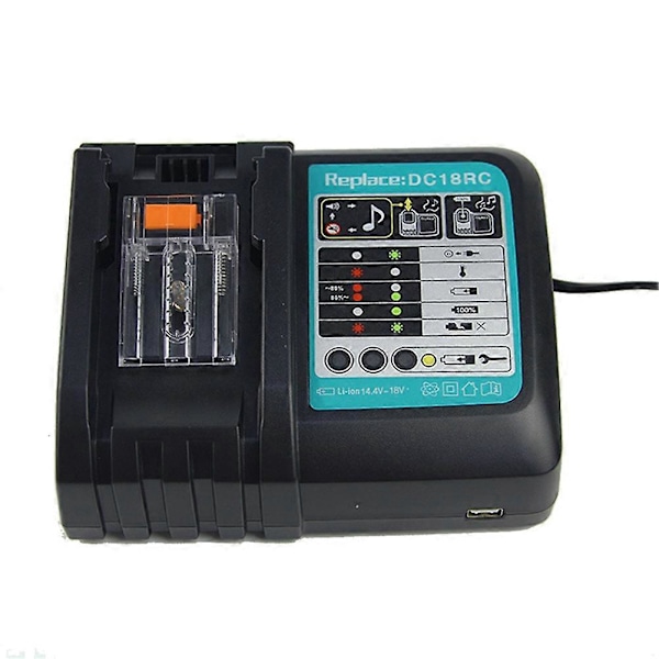Batterioplader til Makita 14V-18V BL1815 BL1840 BL1830 DC18RC Erstatning Mengxi AU Plug